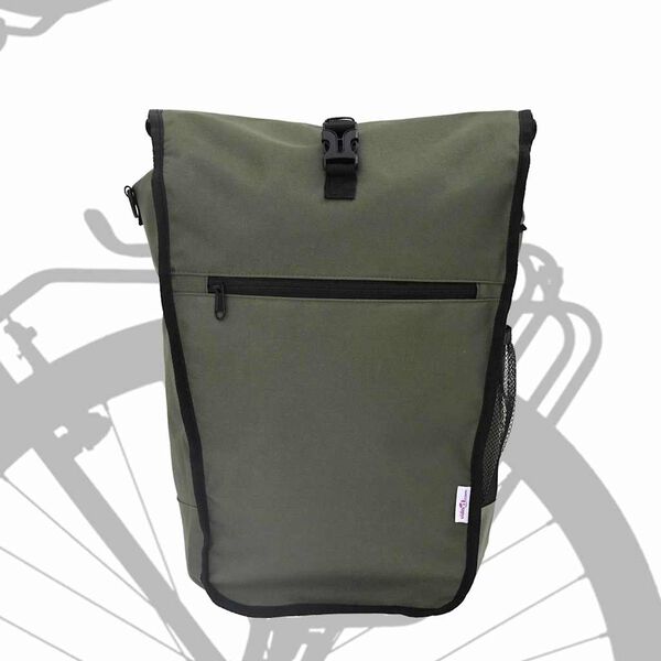vidaXL Cyklistická taška Olivově zelená 34 x 16 x 59 cm Polyester