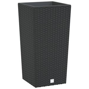 vidaXL Truhl&iacute;k s odn&iacute;matelnou vložkou antracit 11 / 26,5 l PP ratan