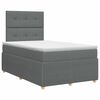 vidaXL Postel boxspring s matrac&iacute; Tmavě &scaron;ed&aacute; 120 x 190 cm Textil