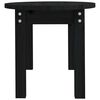 vidaXL Konferenčn&iacute; stolek čern&yacute; 80 x 40 x 35 cm masivn&iacute; borov&eacute; dřevo
