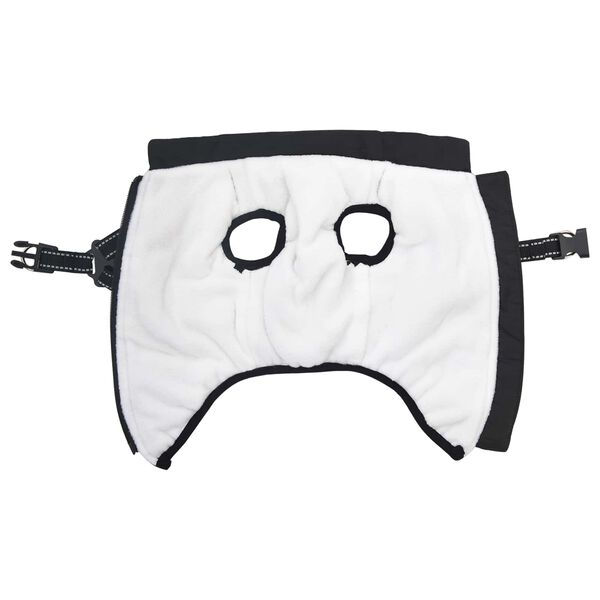 vidaXL Ps&iacute; kab&aacute;t Čern&aacute; L36 Fleece a polyester