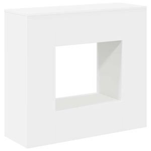vidaXL Console Table B&iacute;l&aacute; 82 x 29 x 74 cm Kompozitn&iacute; dřevo