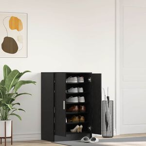 vidaXL Botn&iacute;k čern&yacute; dub 60x35x92 cm Dřevěn&eacute; konstrukce