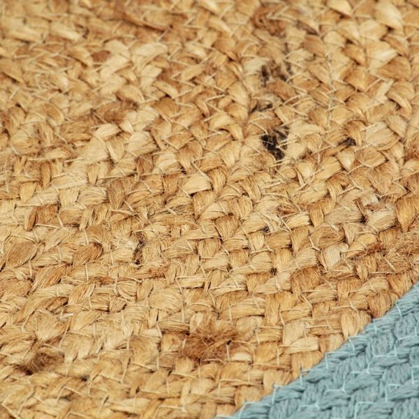 vidaXL Prost&iacute;r&aacute;n&iacute; 6 ks př&iacute;rodn&iacute; a zelen&eacute; 38 cm juta a bavlna