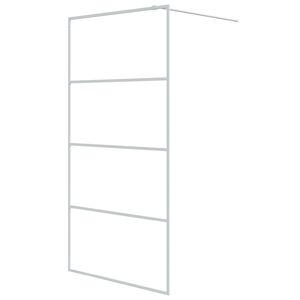 vidaXL Sprchov&aacute; z&aacute;stěna walk-in b&iacute;l&aacute; 100 x 195 cm čir&eacute; ESG sklo
