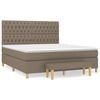 vidaXL Box spring postel s matrac&iacute; taupe 180x200 cm textil