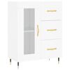 vidaXL Skř&iacute;ň highboard b&iacute;l&aacute; 69,5 x 34 x 180 cm kompozitn&iacute; dřevo