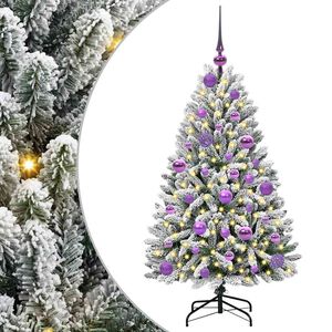 vidaXL Uměl&yacute; v&aacute;nočn&iacute; stromeček 120 cm 150 LED Tepl&aacute; b&iacute;l&aacute; PVC a ocel