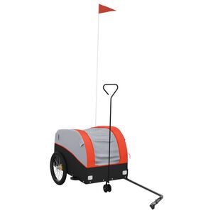 vidaXL Voz&iacute;k za kolo čern&yacute; a oranžov&yacute; 30 kg železo