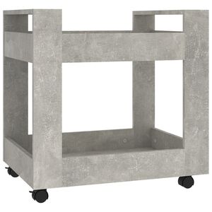 vidaXL Kancel&aacute;řsk&yacute; kontejner betonově &scaron;ed&yacute; 60x45x60cm kompozitn&iacute; dřevo