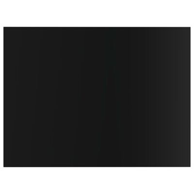 vidaXL Přídavné police 8 ks černé vysoký lesk 40x30x1,5 cm dřevotříska