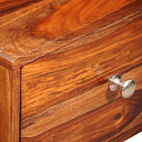 Nočn&iacute; stolek z masivn&iacute; ak&aacute;cie s 1 z&aacute;suvkou, vintage, 55 cm