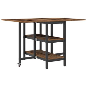 vidaXL J&iacute;deln&iacute; stůl 122 x 80 x 76,5 cm Kompozitn&iacute; dřevo Star&eacute; dřevo