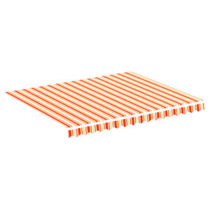 vidaXL N&aacute;hradn&iacute; plachta na mark&yacute;zu žlut&aacute; a oranžov&aacute; 300 x 250 cm polyesterov&aacute;