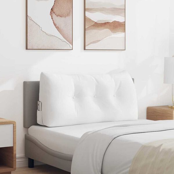 vidaXL Pol&scaron;t&aacute;ř na z&aacute;da B&iacute;l&aacute; 100 x 24 x 50 cm textil