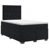 vidaXL Postel boxspring s matrac&iacute; s čelo Čern&aacute; 120 x 190 cm Samet