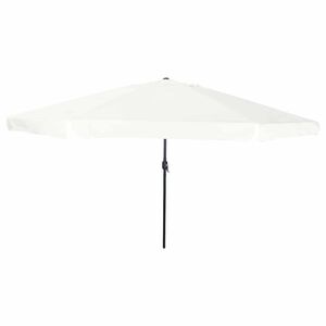 vidaXL Zahradn&iacute; slunečn&iacute;k P&iacute;skov&aacute; 394 x 394 x 248 cm Polyester a ocel