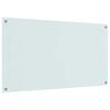 vidaXL Kuchyňsk&aacute; z&aacute;stěna B&iacute;l&aacute; 110 x 60 cm tvrzen&eacute; sklo
