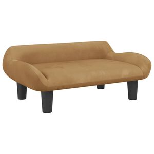 vidaXL Pel&iacute;&scaron;ek pro psy hněd&yacute; 70 x 40 x 24 cm samet