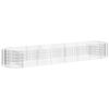vidaXL Gabionov&yacute; vyv&yacute;&scaron;en&yacute; z&aacute;hon pozinkovan&eacute; železo 400 x 100 x 50 cm