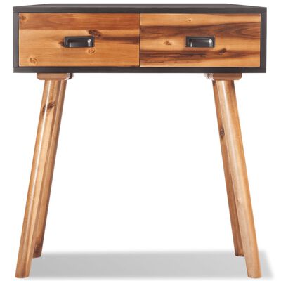 vidaXL Konzolový stolek z masivního akáciového dřeva 70x30x75 cm