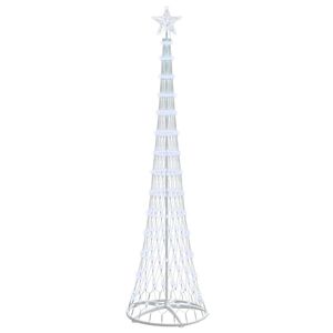 vidaXL LED v&aacute;nočn&iacute; strom Studen&aacute; b&iacute;l&aacute; 250 cm kov