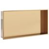 vidaXL Nika do sprchov&eacute;ho koutu brou&scaron;en&aacute; zlat&aacute; 62x32x9cm nerezov&aacute; ocel