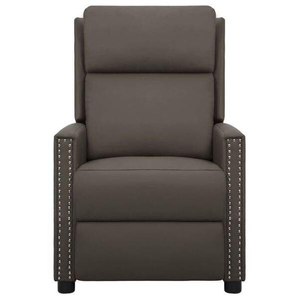 vidaXL Mas&aacute;žn&iacute; křeslo &scaron;ed&eacute; uměl&aacute; kůže