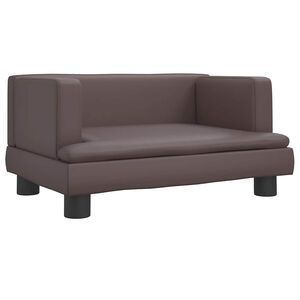 vidaXL Pel&iacute;&scaron;ek pro psy hněd&yacute; 60 x 40 x 30 cm uměl&aacute; kůže