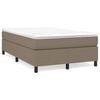 vidaXL R&aacute;m postele s boxspringem taupe 120 x 200 cm textil