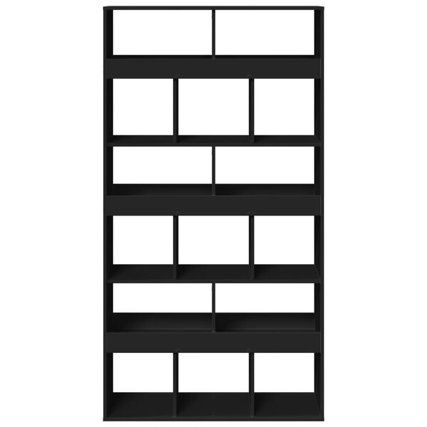 vidaXL Dělic&iacute; stěna čern&aacute; 100 x 33 x 187,5 cm kompozitn&iacute; dřevo