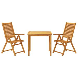 vidaXL 3d&iacute;ln&yacute; zahradn&iacute; j&iacute;deln&iacute; set 85x85x74 cm masivn&iacute; ak&aacute;ciov&eacute; dřevo