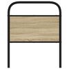 vidaXL Čelo postele dub sonoma 80 cm ocel a kompozitn&iacute; dřevo