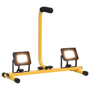 vidaXL LED reflektor s rukojetí 2 x 10 W teplé bílé světlo