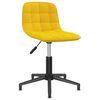 vidaXL Otočn&eacute; j&iacute;deln&iacute; židle 2 ks žlut&eacute; samet