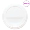 vidaXL Pap&iacute;rov&eacute; v&iacute;čka na k&aacute;vu &Oslash;80 mm 8oz 1000 pcs b&iacute;l&eacute; plast