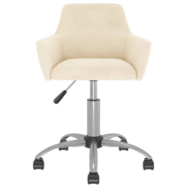 vidaXL Otočn&eacute; j&iacute;deln&iacute; židle 6 ks kr&eacute;mov&eacute; samet