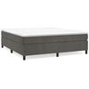 vidaXL Box spring postel s matrac&iacute; tmavě &scaron;ed&aacute; 160x200 cm samet
