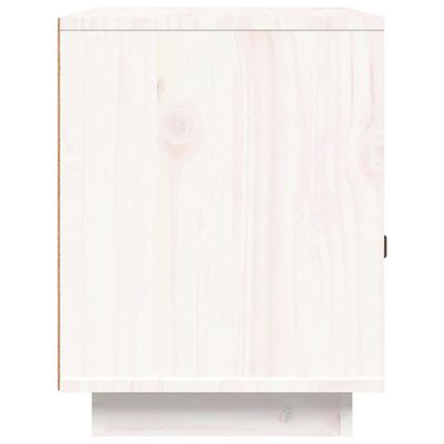 vidaXL Noční stolek bílý 40 x 34 x 45 cm masivní borové dřevo