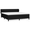 vidaXL Box spring postel s matrac&iacute; čern&aacute; 180x200 cm textil