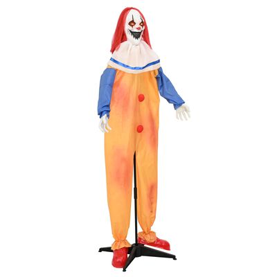 Strašidelný halloweenský klaun SPOOKA žlutý a modrý 126,5 x 180 cm
