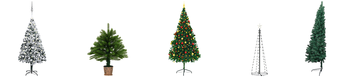 druhy umělých vánočních stromků