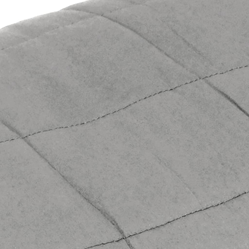 vidaXL Zátěžová deka šedá 135 x 200 cm 10 kg textil
