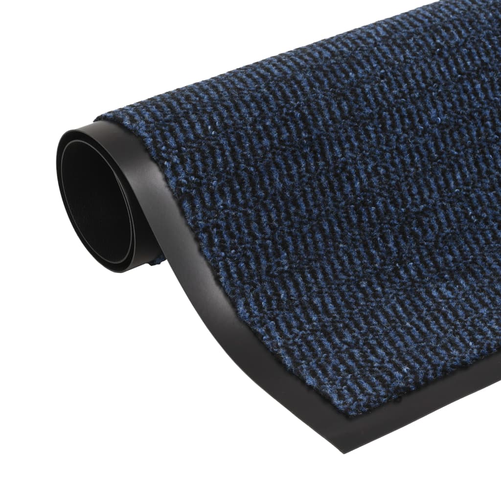 vidaXL Protiprachové obdélníkové rohožky 2ks všívané 90 x 150 cm modré