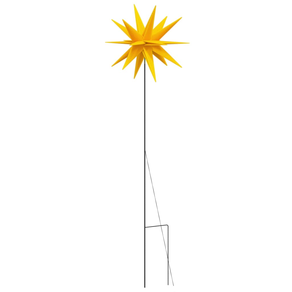 vidaXL Svítící vánoční hvězdy s hroty 3 ks LED skládací žluté 35 cm