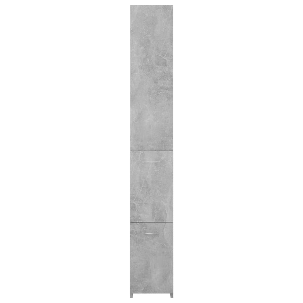 vidaXL Koupelnová skříňka betonově šedá 25 x 25 x 170 cm dřevotříska