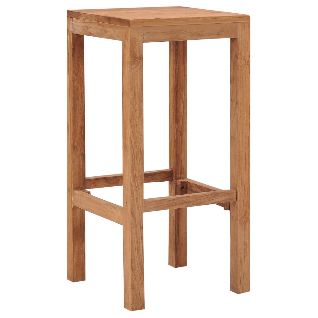 vidaXL Barové stoličky 2 ks masivní teakové dřevo