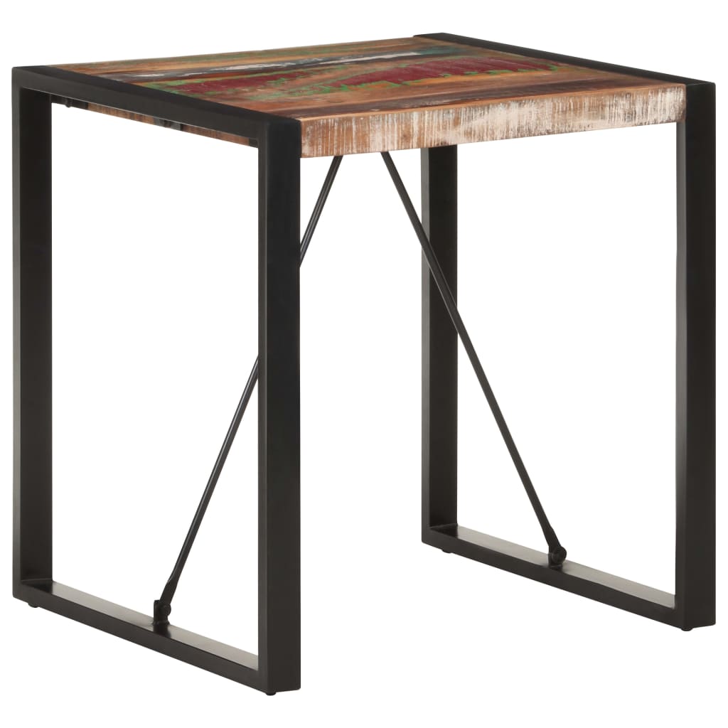 vidaXL Jídelní stůl 70 x 70 x 75 cm masivní recyklované dřevo