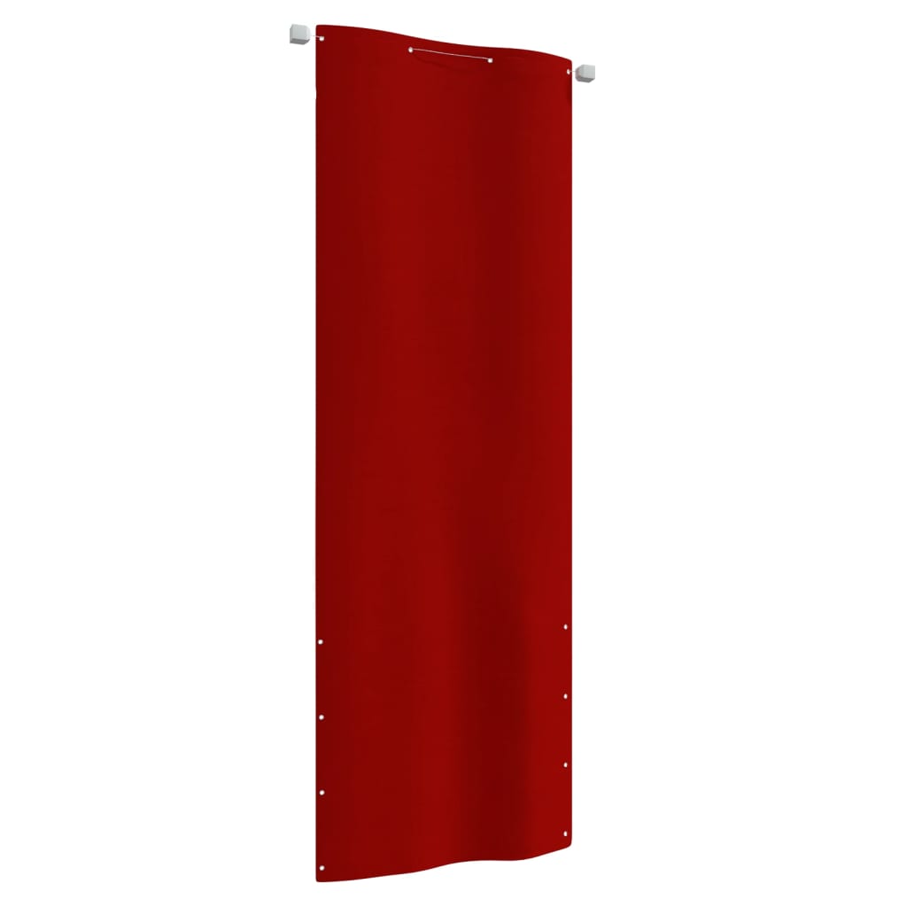 vidaXL Balkonová zástěna červená 80 x 240 cm oxfordská látka