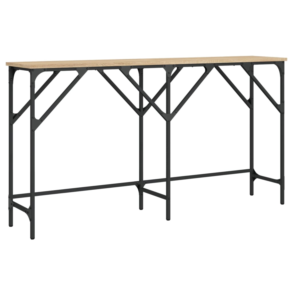 vidaXL Konzolový stolek dub sonoma 140 x 29 x 75 cm kompozitní dřevo